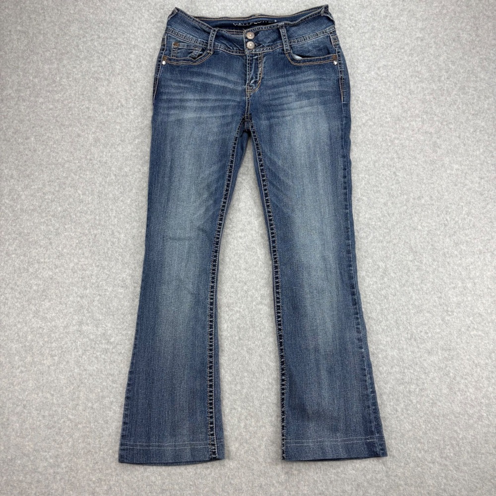 Wallflower Jeans Womens 7 Blue Luscious Curvy Bootcut Denim Y2K Boho Tall